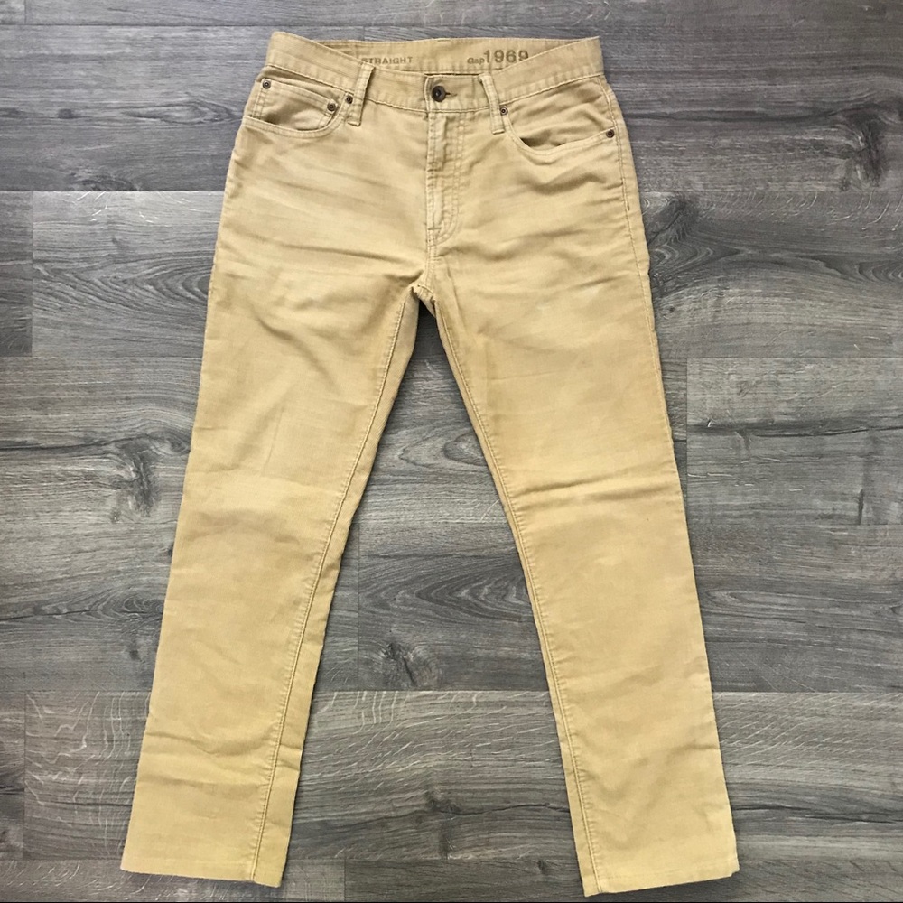 GAP corduroy tapered & slim-fit pants, 29 W